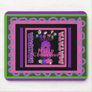 Baby roze mooie kerst met kerst in Hakuna Matata Muismat