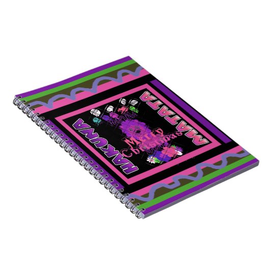 Baby roze mooie kerst met kerst in Hakuna Matata Notitieboek (Rechterzijde)