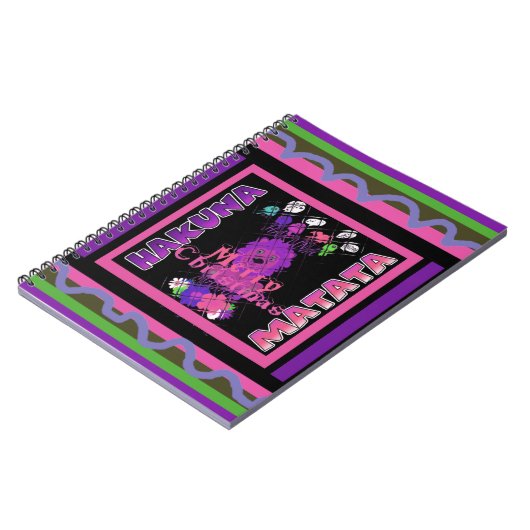 Baby roze mooie kerst met kerst in Hakuna Matata Notitieboek (Linkerzijde)