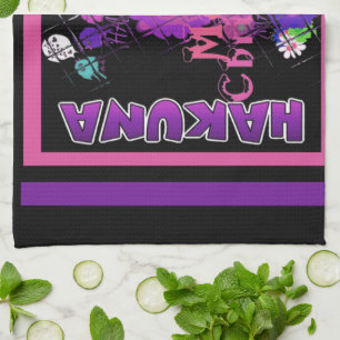 Baby roze mooie kerst met kerst in Hakuna Matata Theedoek