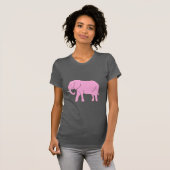 Baby Roze olifant Walking T-shirt (Voorkant volledig)