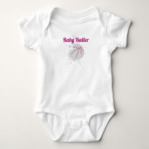 Baby roze overhemd romper