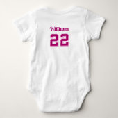 Baby roze overhemd romper (Achterkant)