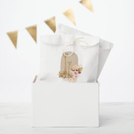 Baby Roze Pampas Grass Giraffe Baby shower Bedankzakje