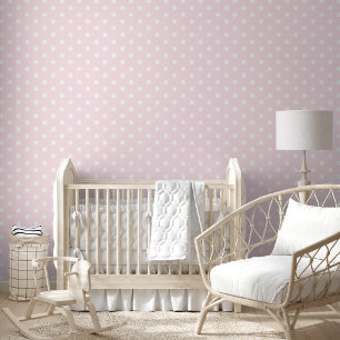 Baby Roze Polka Dots Kwekerij Kinder Kamer Home De Behang