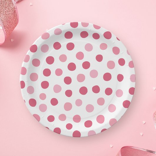 Baby Roze Polka Dots Papier Bord