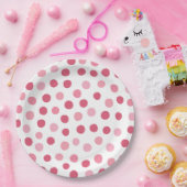 Baby Roze Polka Dots Papier Bord (Feest)