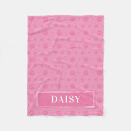 Baby roze pols Monogram Pet Fleece Blanket