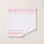 Baby Roze Quatrefoil keukenset Bad Handdoek (Wasdoekje)
