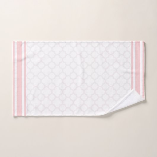 Baby Roze Quatrefoil keukenset Bad Handdoek (Handdoek)