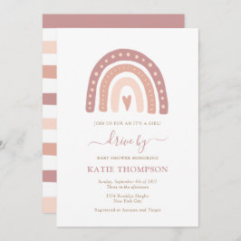 Baby roze regenboog Het is een meisje dat op Baby  Kaart