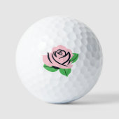 Baby Roze Roos Golfballen (Voorkant)