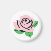 Baby Roze Roos Magneet (Voorkant)