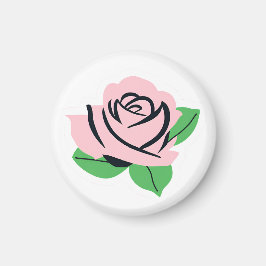 Baby Roze Roos Magneet