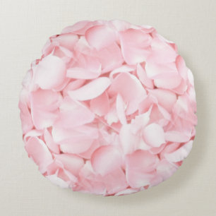 Baby roze Rose Petals Rond Kussen