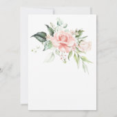 Baby roze rozen en bruinbruinvissen kaart (Achterkant)