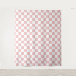 Baby Roze Schaakbord Wandkleed