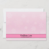 Baby roze Schaats laat ijsschaatsen Kaart (Achterkant)