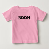 Baby Roze Shirt BOOM Logo (Voorkant)
