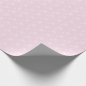 Baby roze snowflake kerstcadeaupapier cadeaupapier (Hoek)
