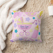 Baby Roze Sterren en Koets Keepsake Kussen (Deken)