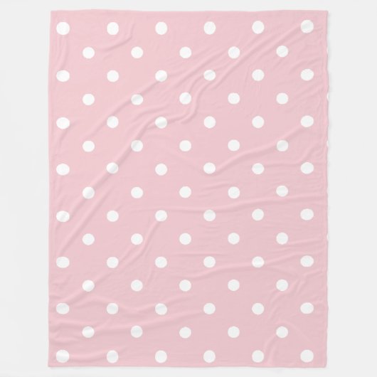 Baby Roze Stippen Fleece Deken (Voorkant)