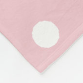 Baby Roze Stippen Fleece Deken (Hoek)