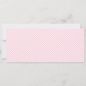 Baby Roze Streep Babysitten Cadeaubon Kaart (Achterkant)