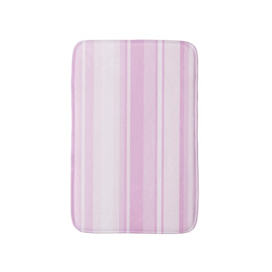 Baby roze strepen badmat (Voorkant Verticaal)