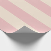 Baby roze strepen cadeaupapier (Hoek)