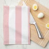 Baby roze strepen; gestreept theedoek (Quarter Fold)