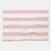 Baby roze strepen; gestreept theedoek (Horizontaal)