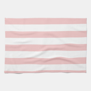 Baby roze strepen; gestreept theedoek