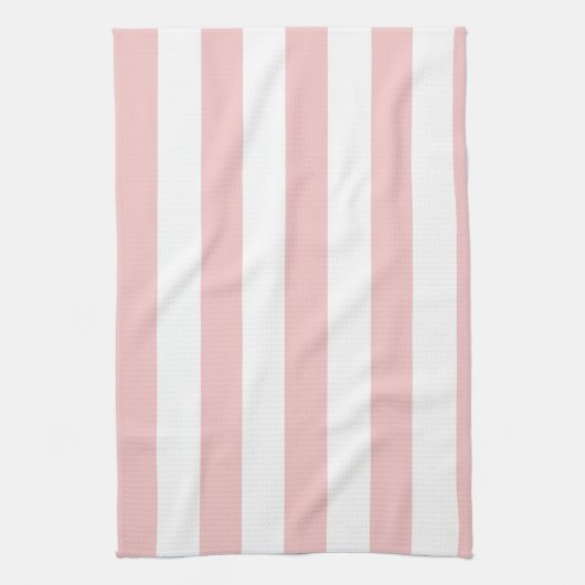 Baby roze strepen; gestreept theedoek (Verticaal)