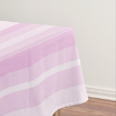Baby roze strepen tafelkleed (Voorbeeld)