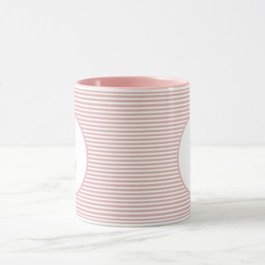 Baby roze stripper monogram mok (Midden)