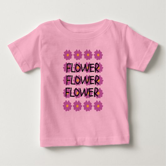 Baby roze t-shirt (Voorkant)