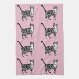 Baby roze tablet kattenkatten baby shower Thee Han Theedoek
