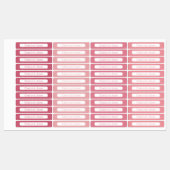 Baby roze tinten met eenvoudige waterdichte Kinder Labels (Vel)