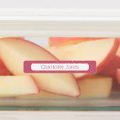 Baby roze tinten met eenvoudige waterdichte Kinder Labels (Aangebracht)