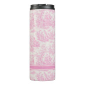 baby roze toile de jouy bedrukt thermosbeker (Achterkant)