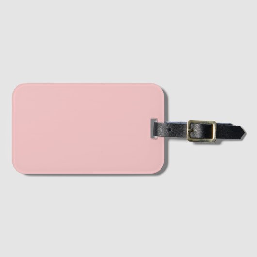 Baby Roze vaste kleur Bagagelabel (Voorkant (horizontaal))