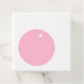 Baby roze (vaste kleur) bedankjes labels (In situ)