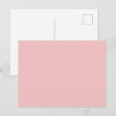 Baby Roze vaste kleur Briefkaart (Voorkant / Achterkant)
