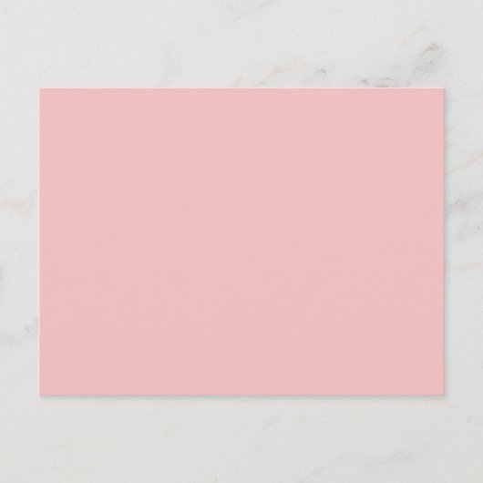 Baby Roze vaste kleur Briefkaart (Voorkant)