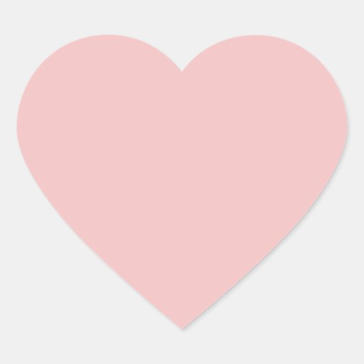 Baby roze (vaste kleur) hart sticker (Voorkant)