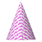 Baby roze voetafdrukken feesthoedjes (Achterkant)