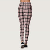 Baby Roze Weefpatroon Leggings (Achterkant)