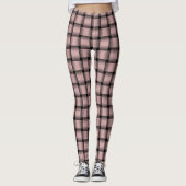 Baby Roze Weefpatroon Leggings (Voorkant)