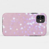 Baby Roze/Witte Glitter iPhone 5 Hoesje (Achterkant (horizontaal))
